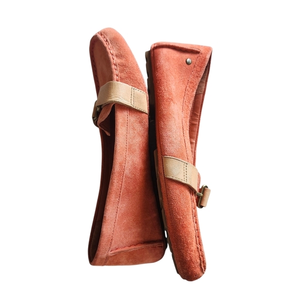 UGG Orange Loafers US 8 Leather Moccasins - Picture 9 of 16
